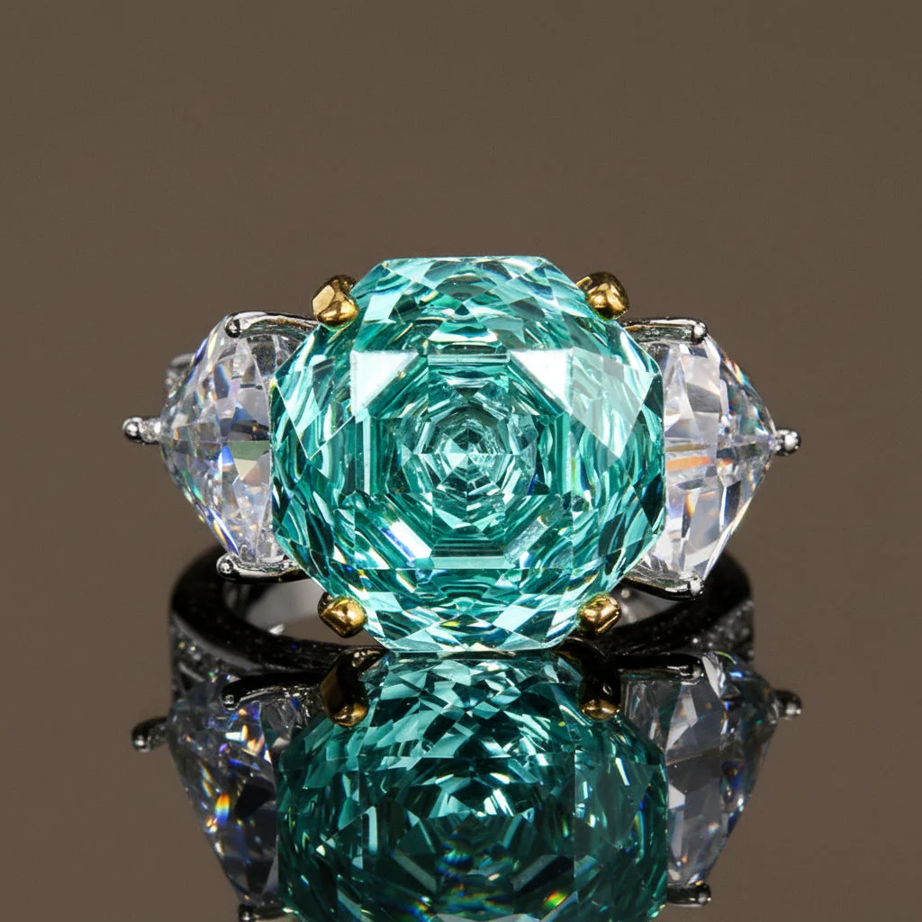 Aegean Cushion-Cut Trilogy Ring - Image 3