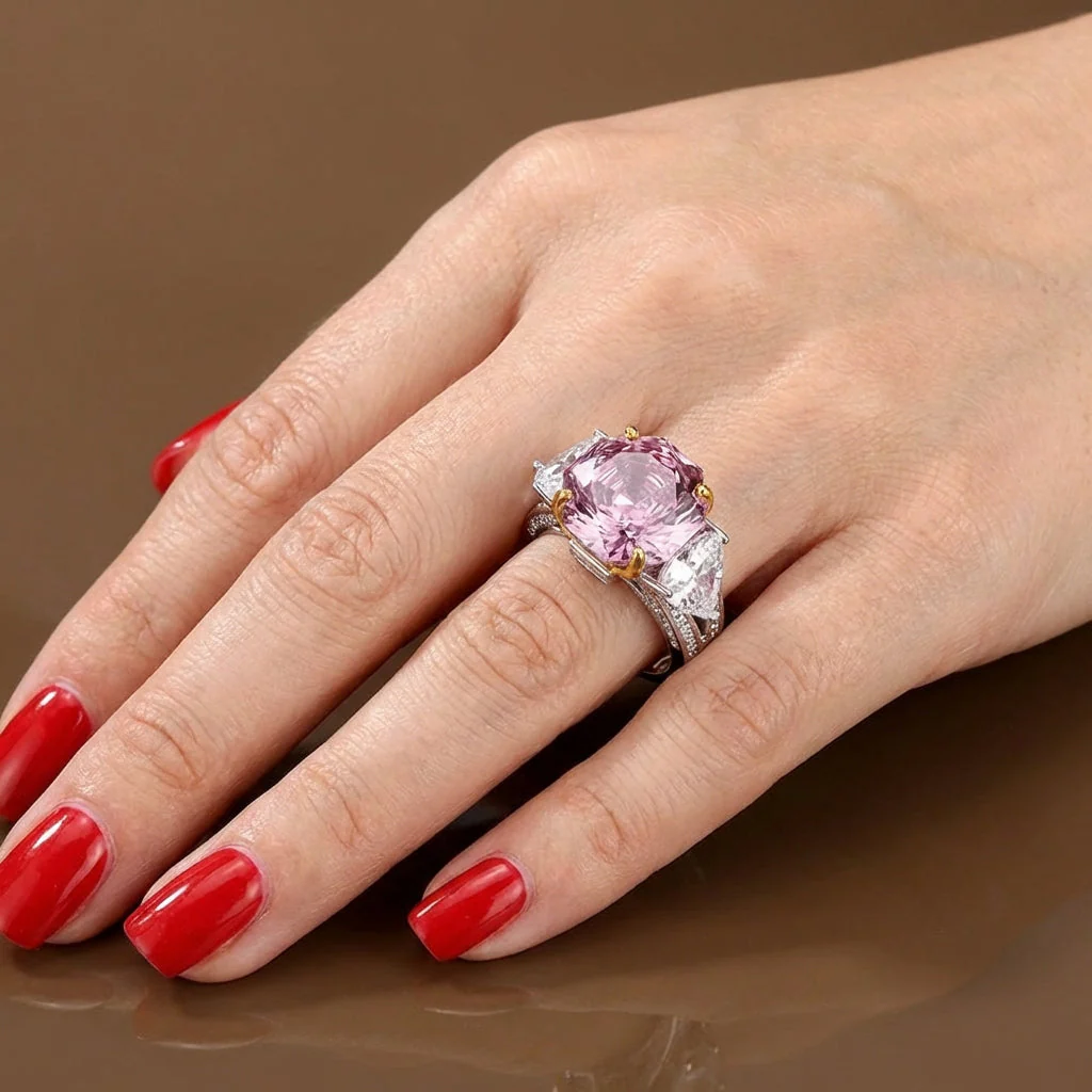 Aegean Cushion-Cut Trilogy Ring - Image 6
