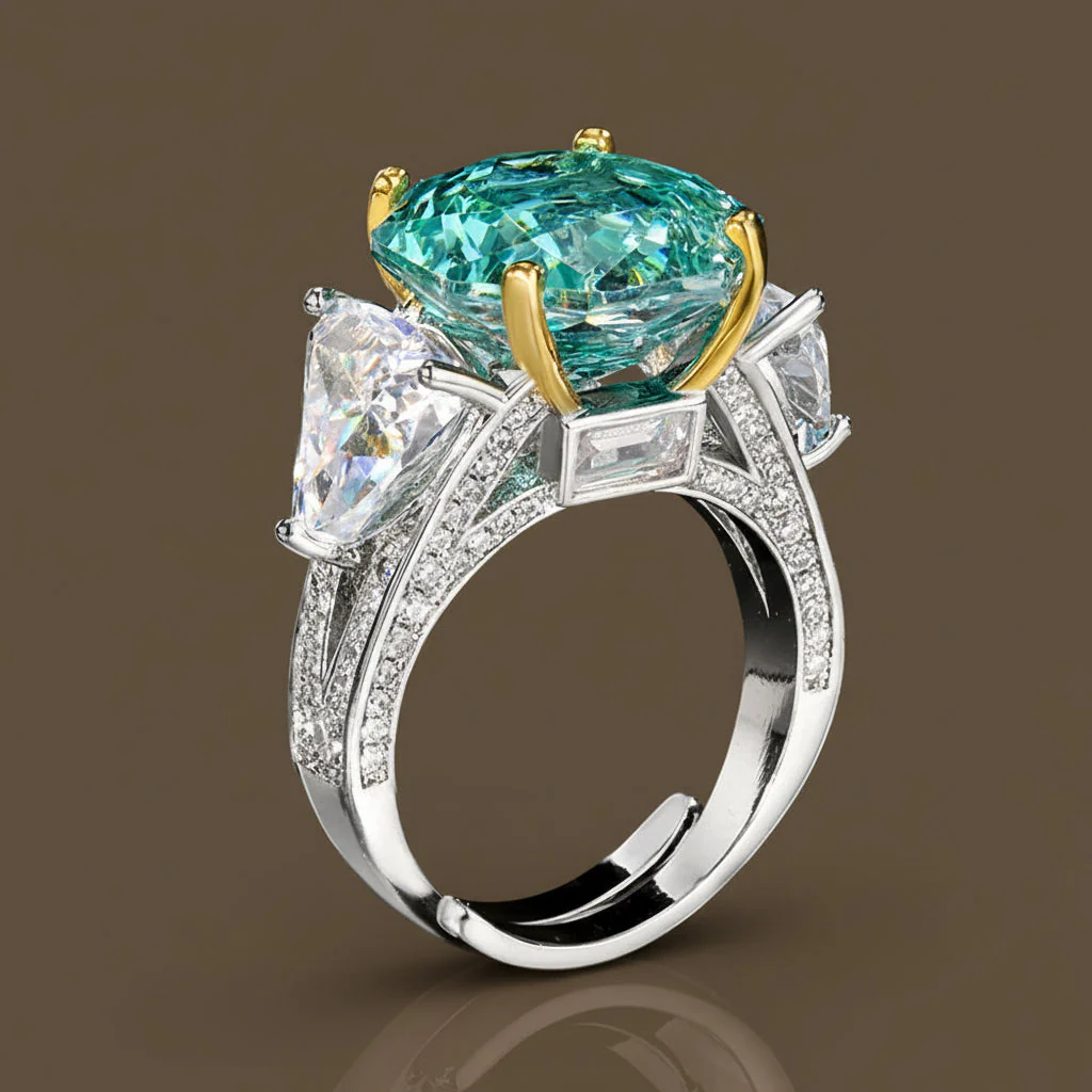 Aegean Cushion-Cut Trilogy Ring - Image 7