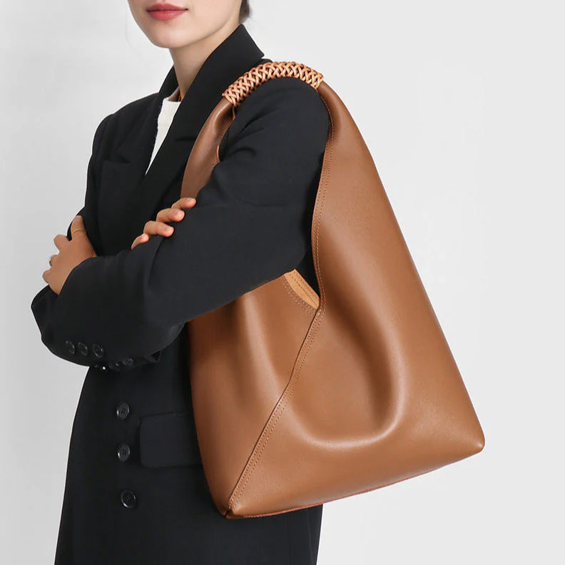 Amber Braided-Handle Slouch Tote - Image 7