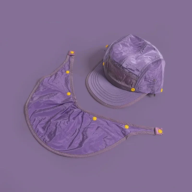 Amethyst Detachable Neck-Flap Cap - Image 5