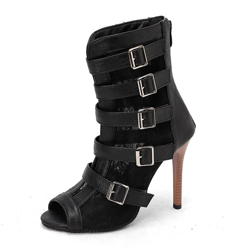 Aria Multi-Buckle Evening Boots - Image 2