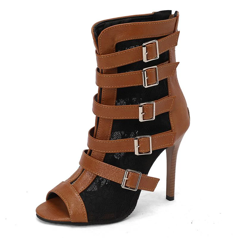 Aria Multi-Buckle Evening Boots - Image 3