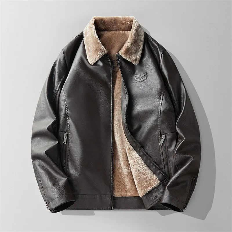 Aviator Leather Jacket - Image 2