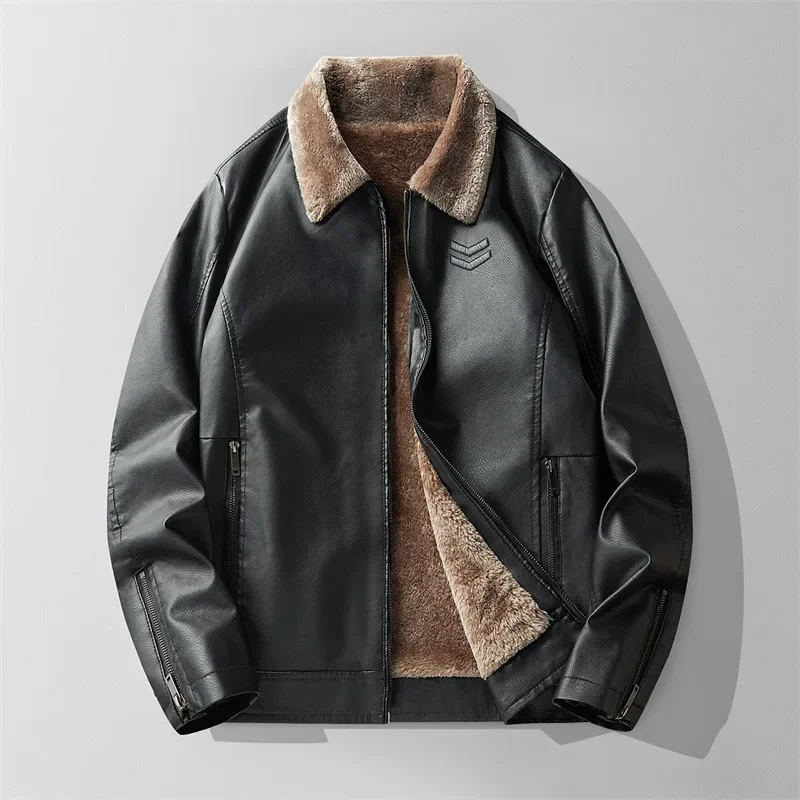 Aviator Leather Jacket - Image 3