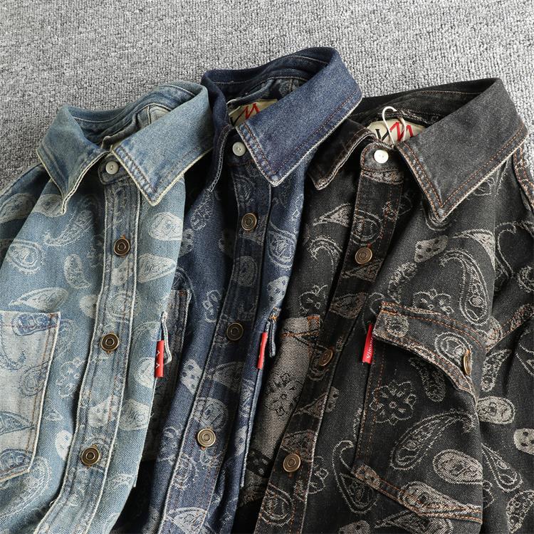 Bandana Bloc Denim Shirt - Image 5