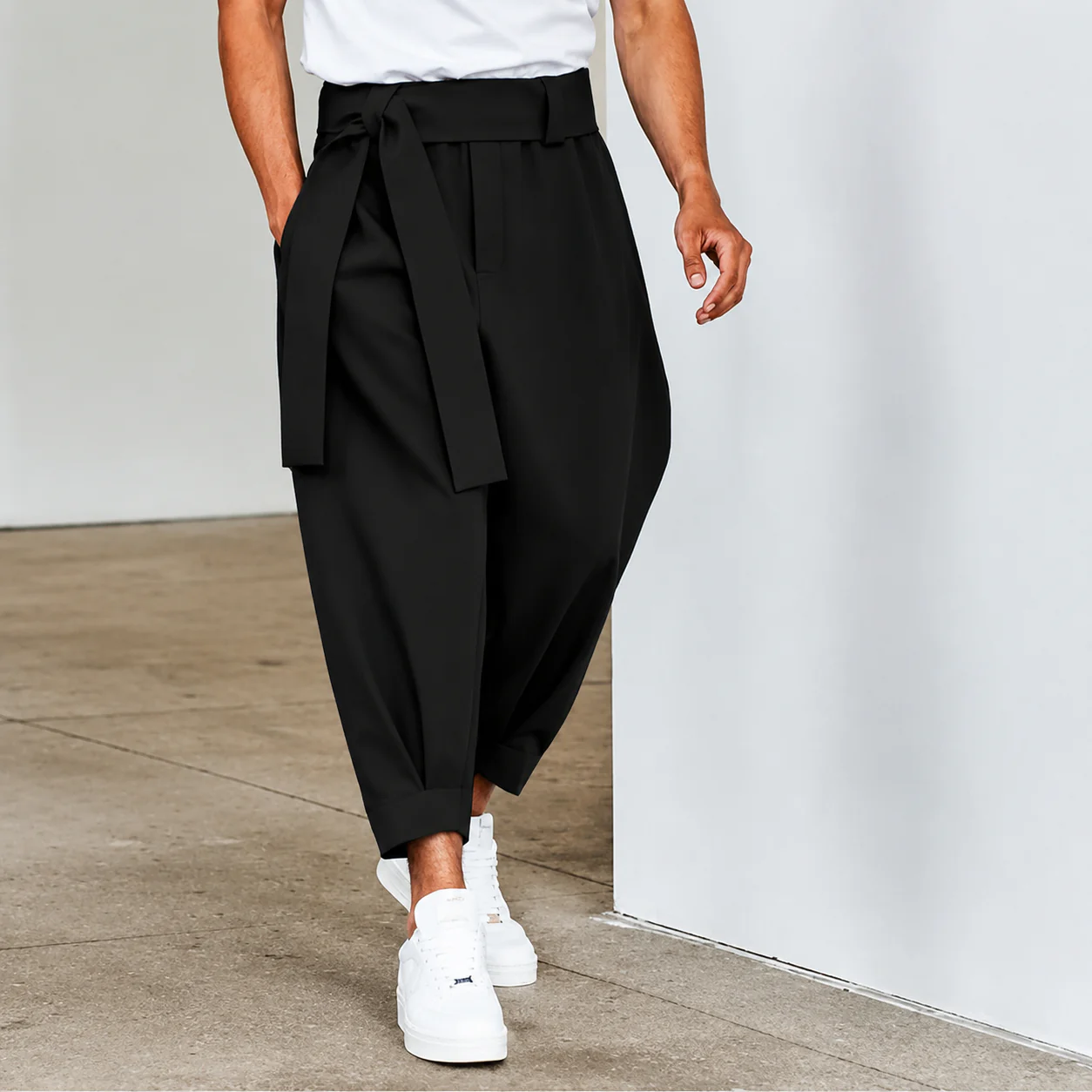 Belted Tapered Trouser - Image 7