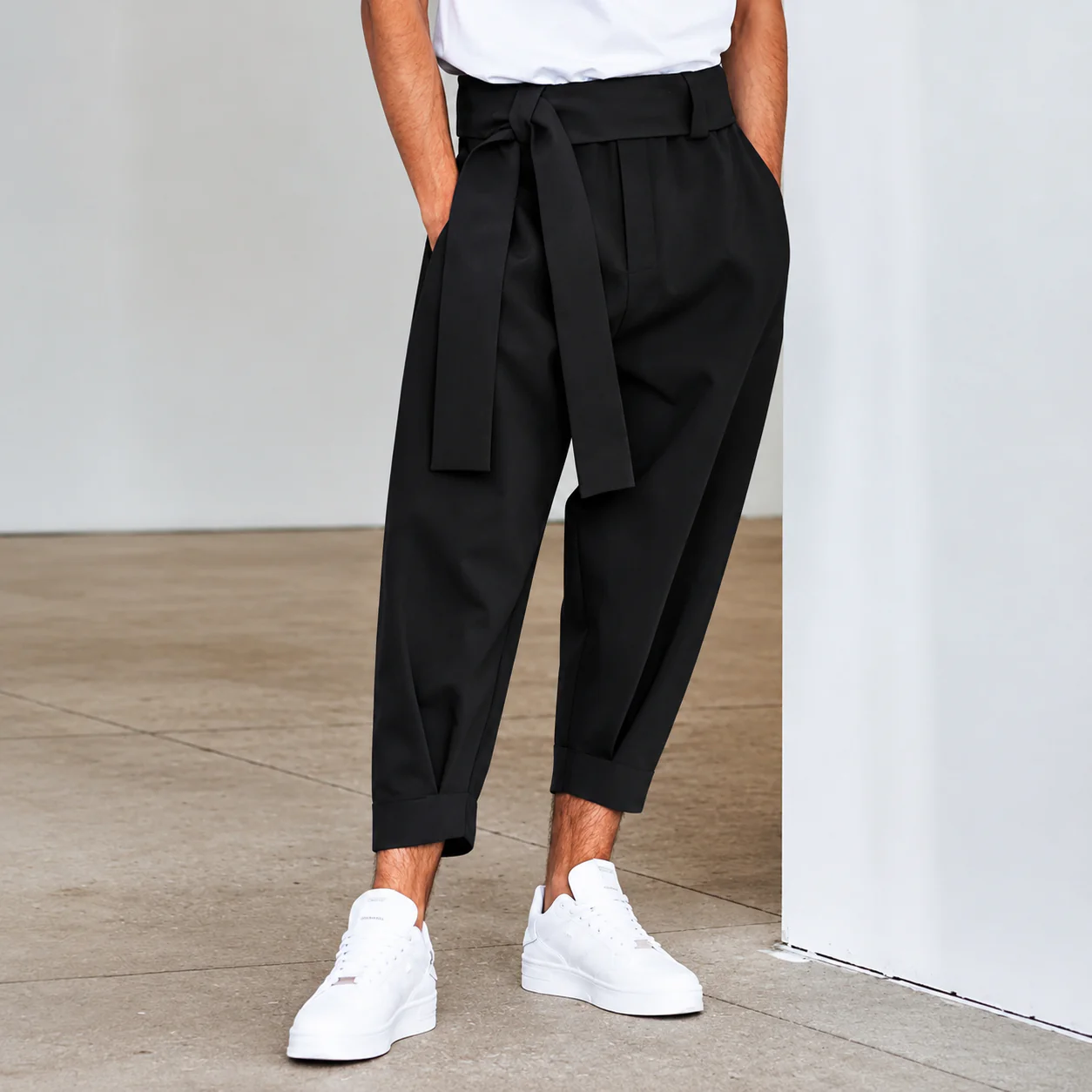 Belted Tapered Trouser - Image 8