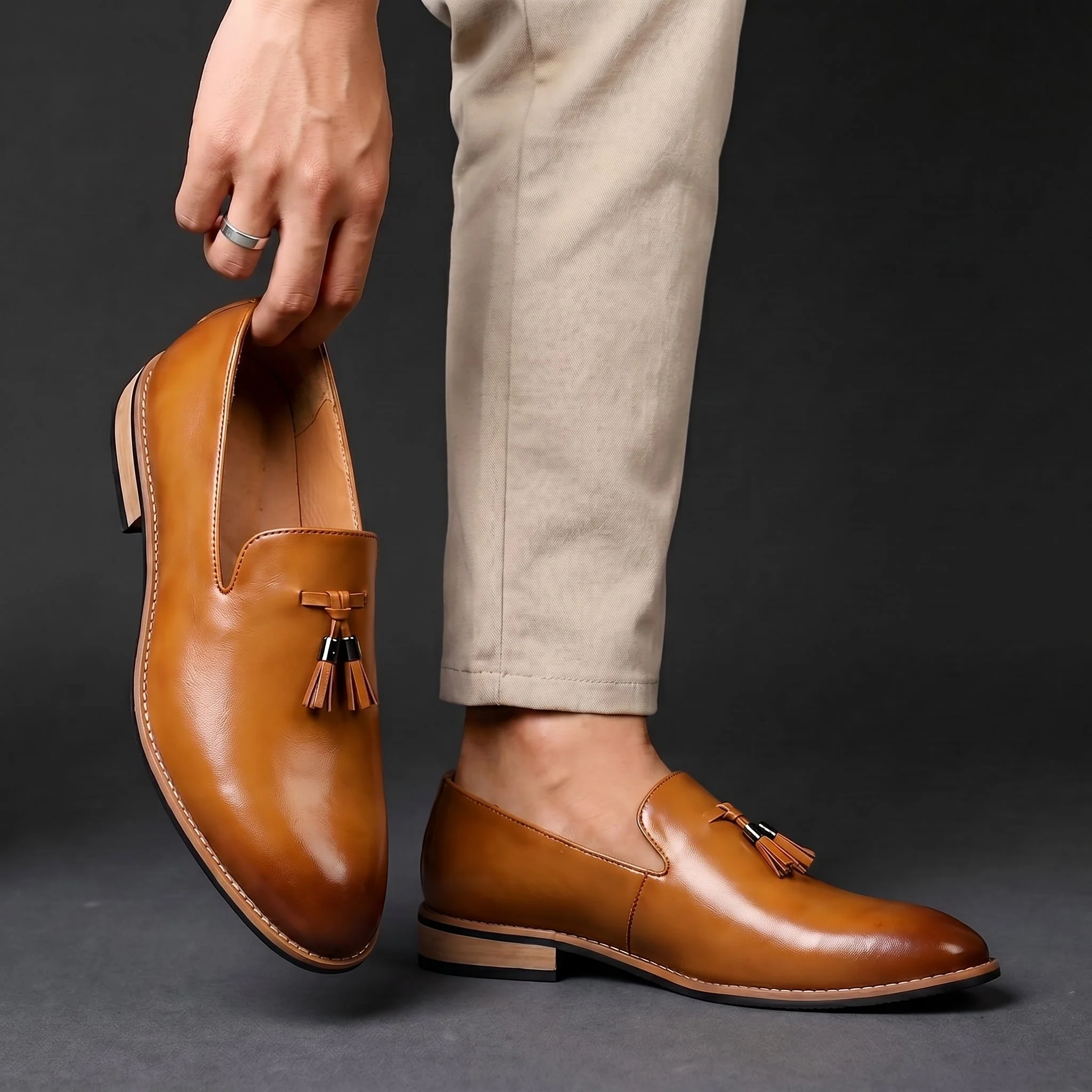 Bramante Ochre Loafers - Image 6