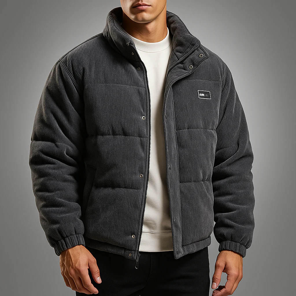 Branford Corduroy Puffer Jacket - Image 2