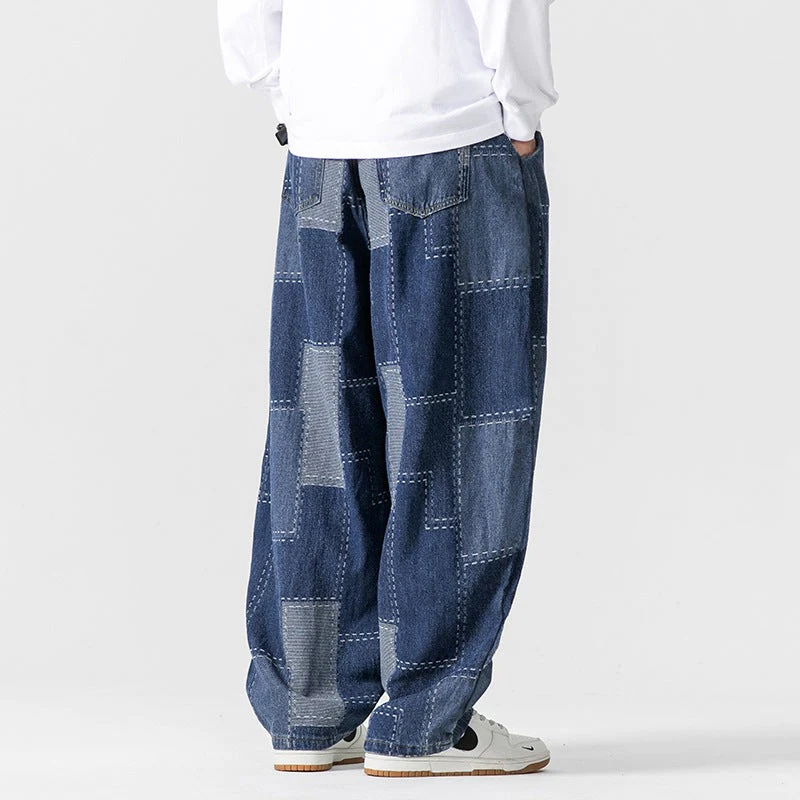 Caldecott Tonal Patchwork Slouch Denim - Image 3