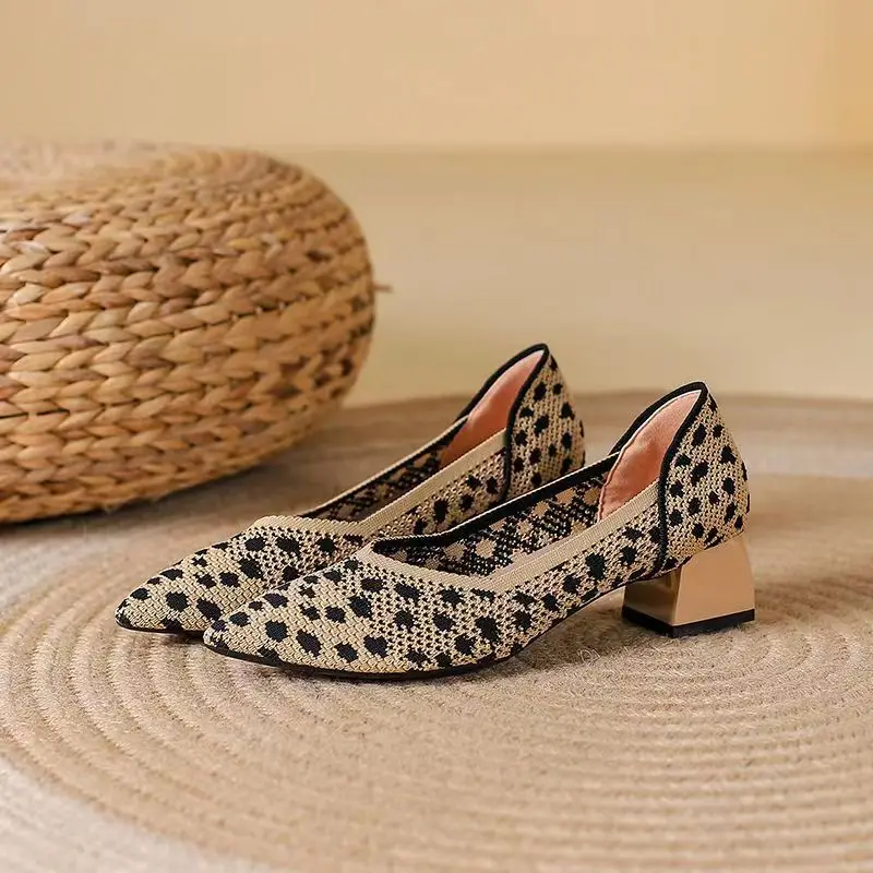 Capri Mesh Kitten Heel