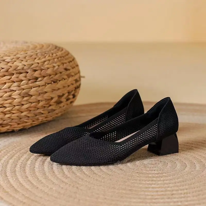 Capri Mesh Kitten Heel - Image 2