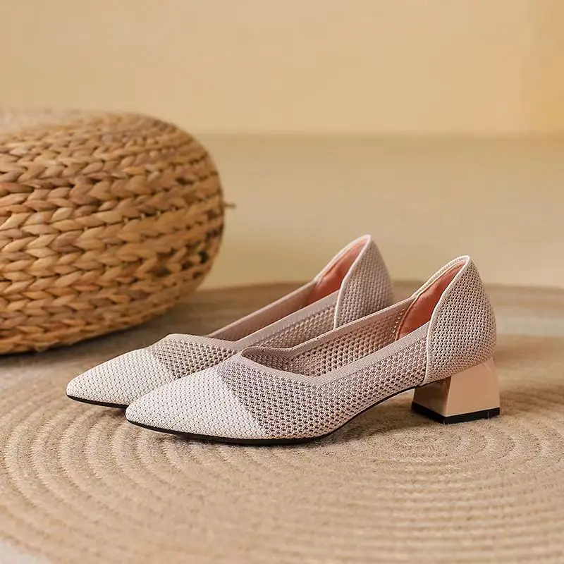 Capri Mesh Kitten Heel - Image 3