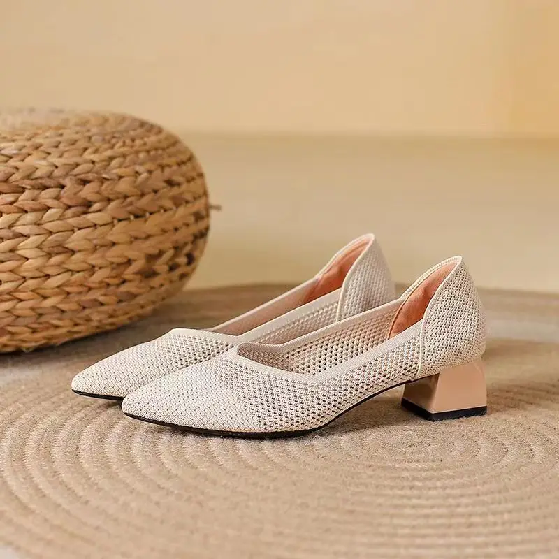 Capri Mesh Kitten Heel - Image 4