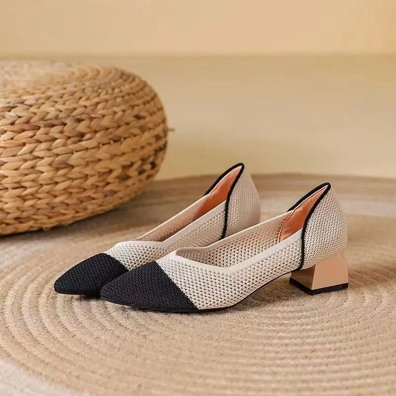 Capri Mesh Kitten Heel - Image 5
