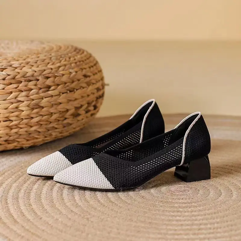 Capri Mesh Kitten Heel - Image 6