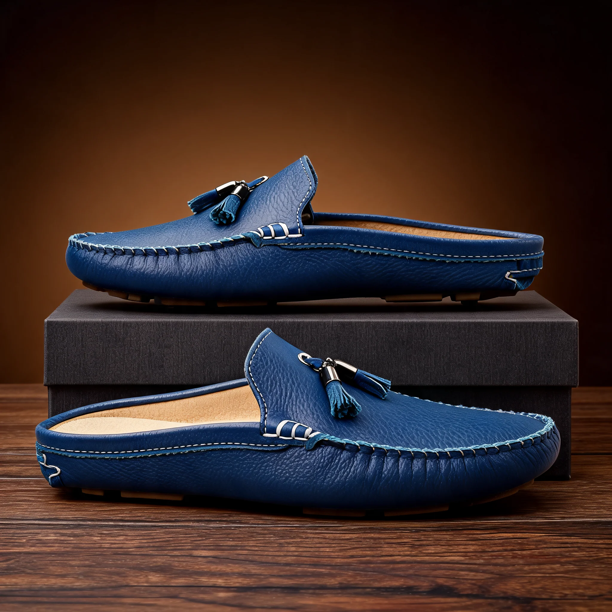 Cavendish Driving Loafer Mules - Image 3