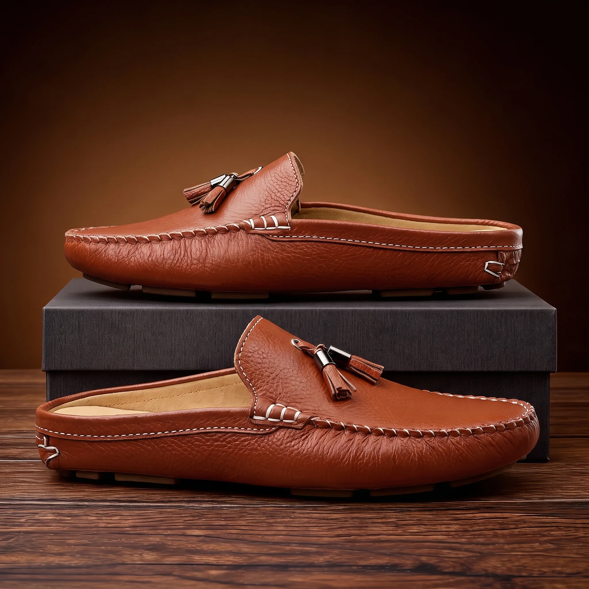 Cavendish Driving Loafer Mules - Image 4