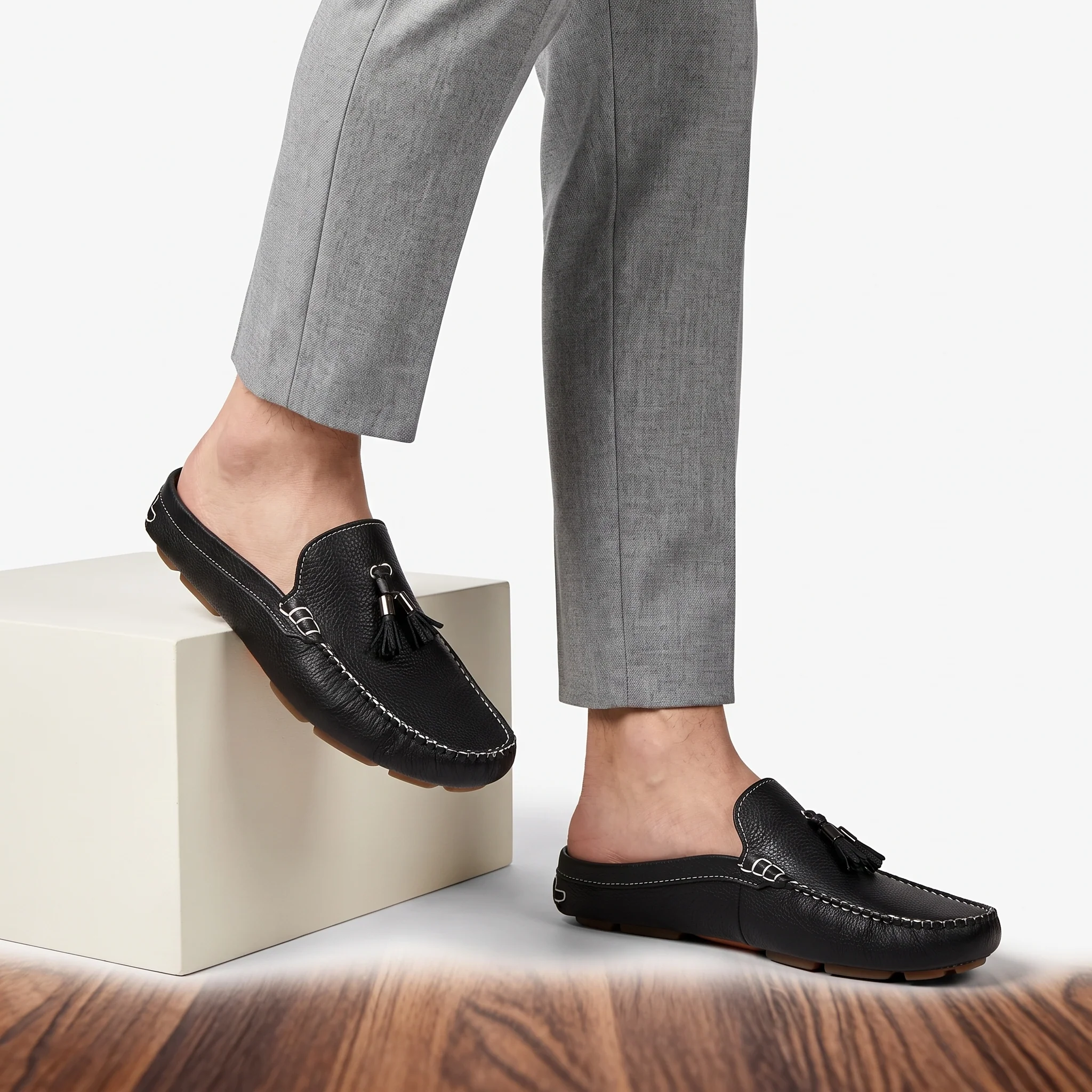 Cavendish Driving Loafer Mules - Image 6