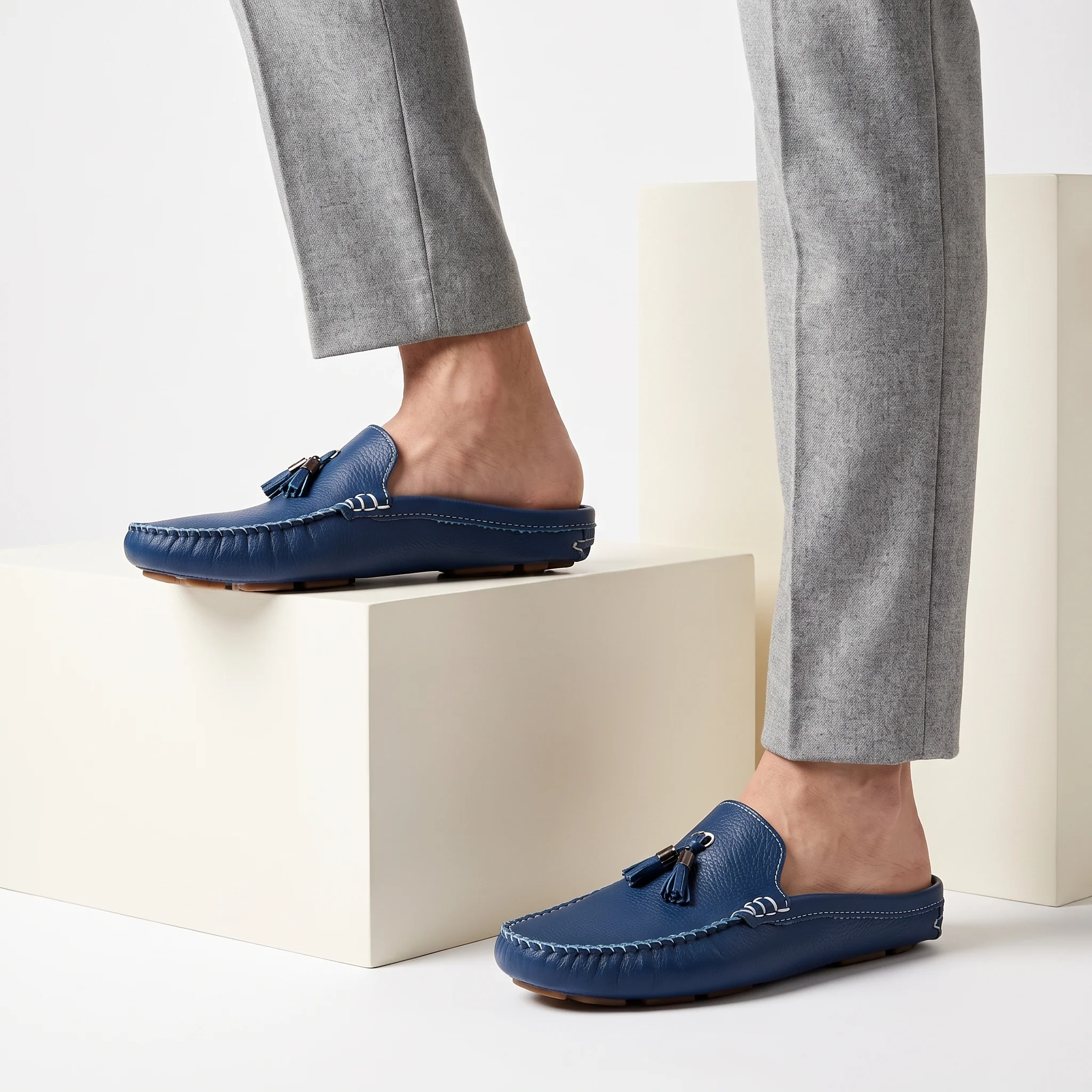 Cavendish Driving Loafer Mules - Image 7