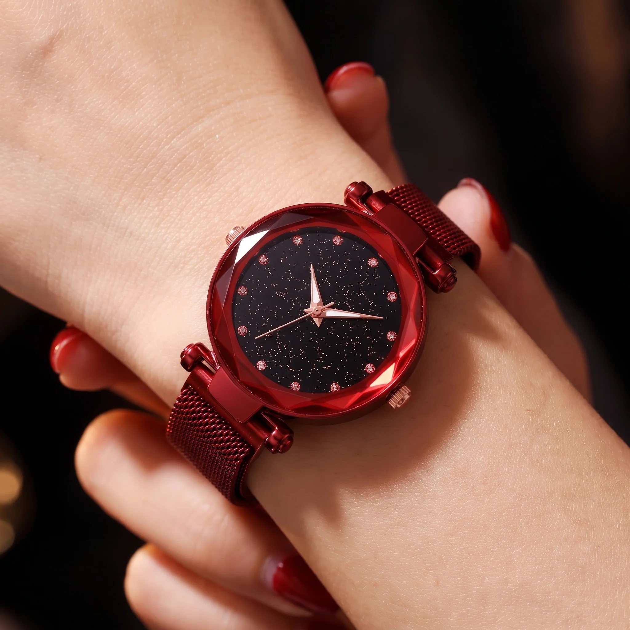 Celestia Faceted Crystal Watch - Image 10