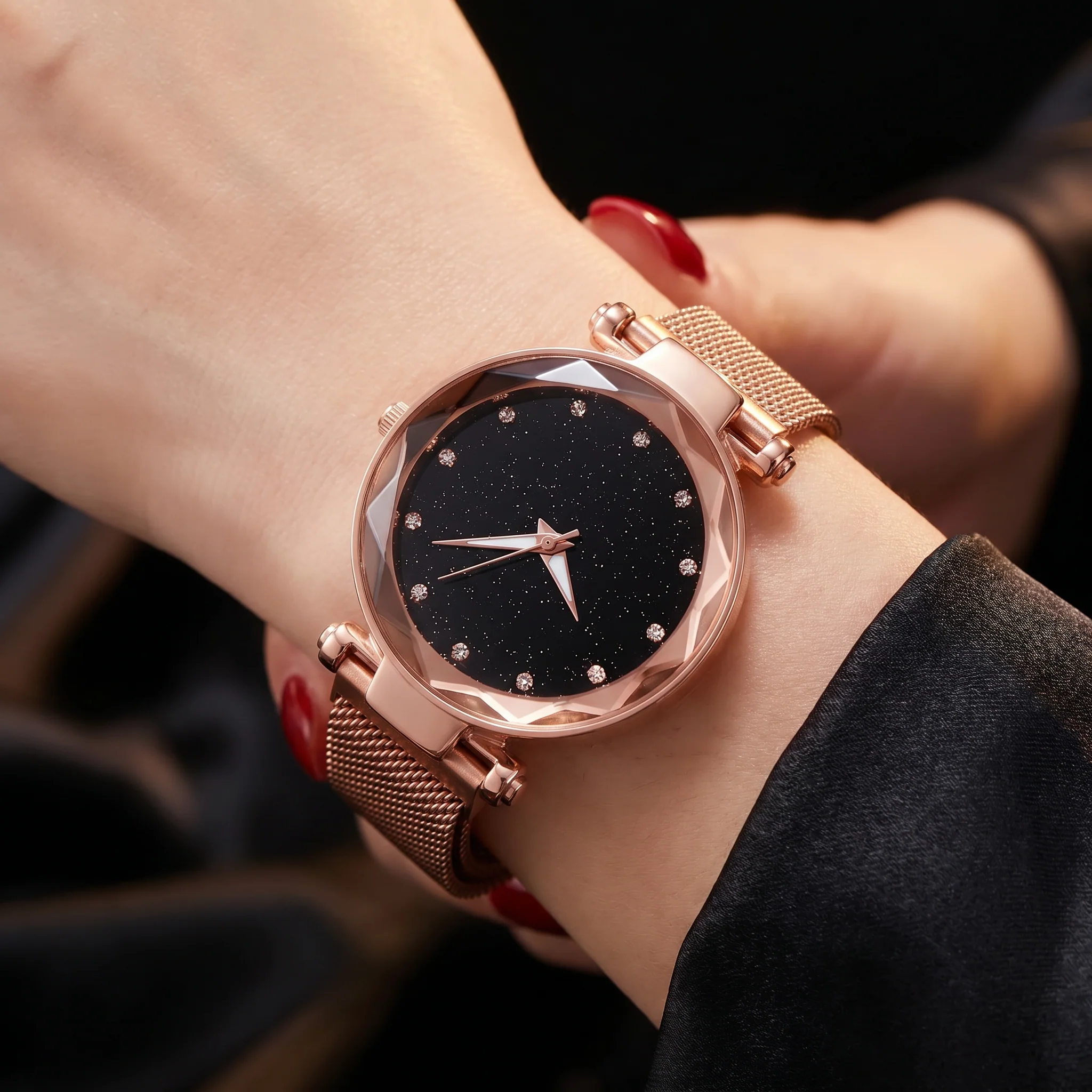 Celestia Faceted Crystal Watch - Image 11