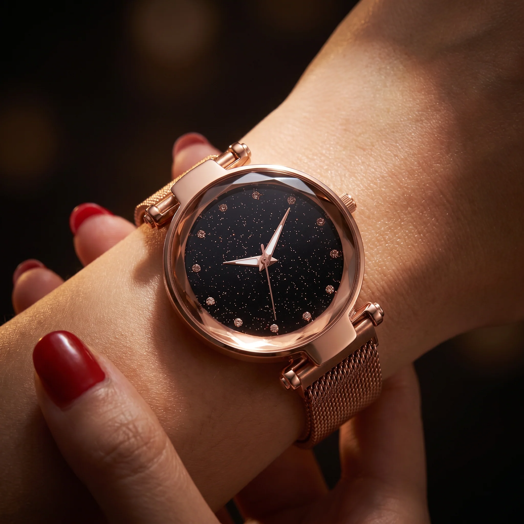 Celestia Faceted Crystal Watch - Image 12
