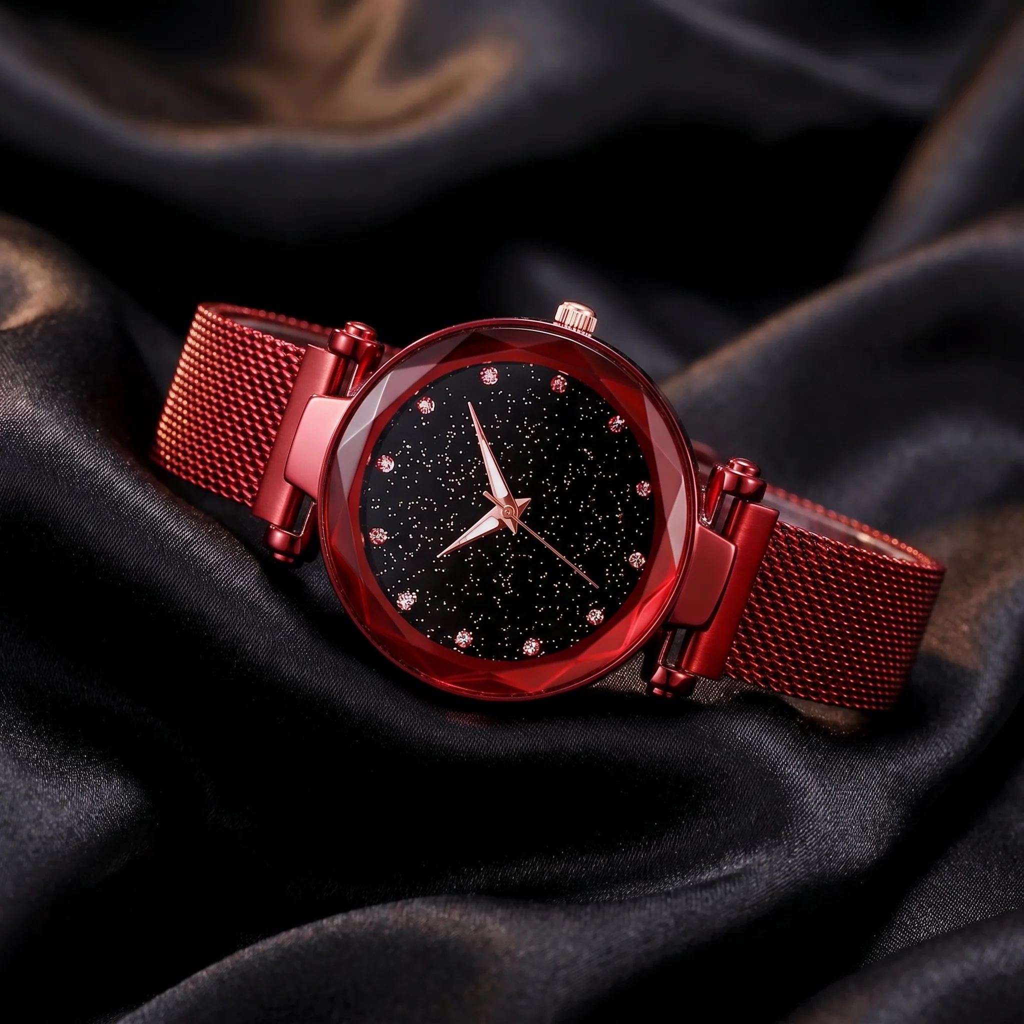 Celestia Faceted Crystal Watch - Image 4