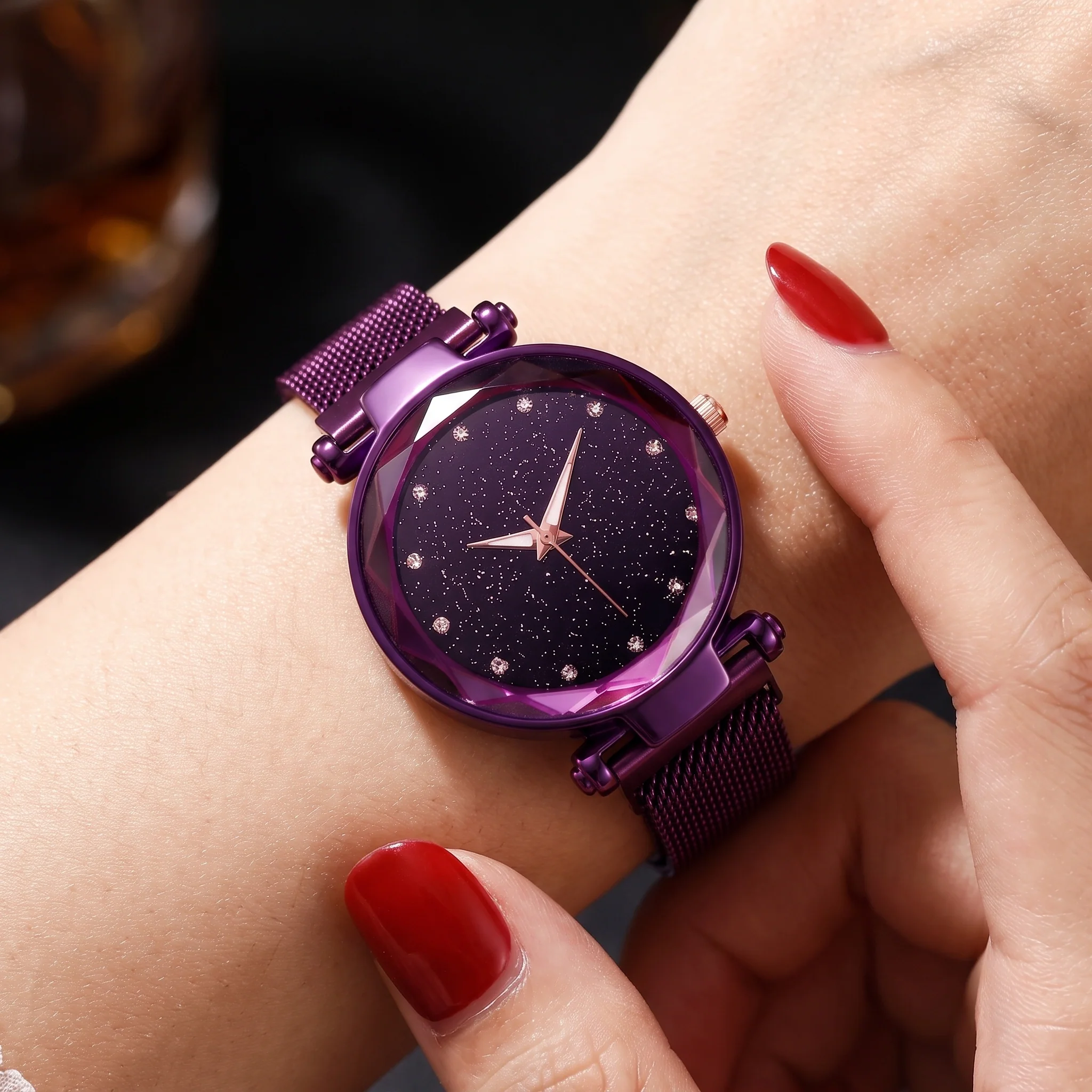 Celestia Faceted Crystal Watch - Image 7