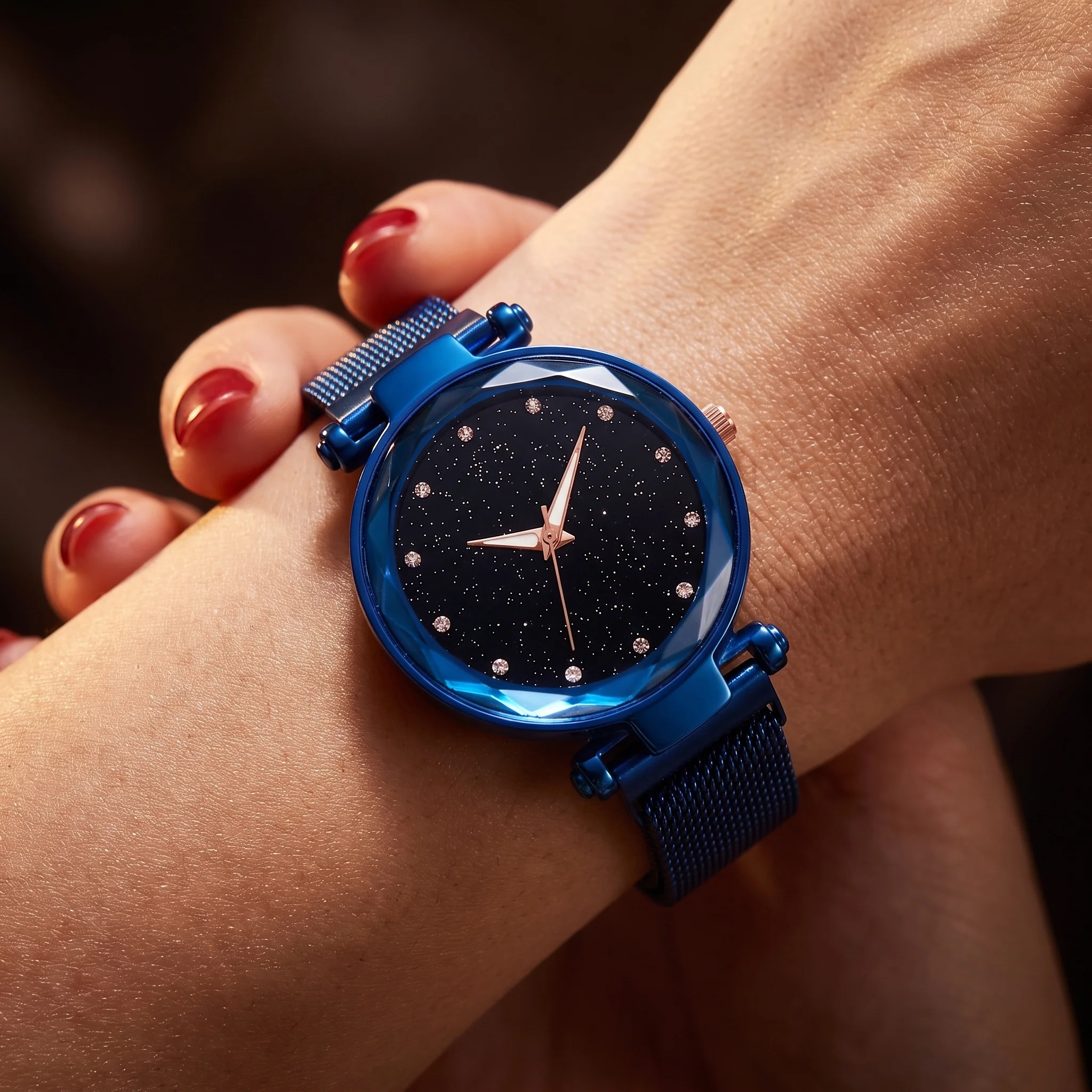Celestia Faceted Crystal Watch - Image 8