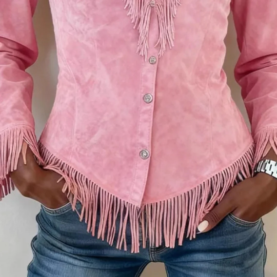 Cheyenne Fringe-Hem Western Blouse - Image 4