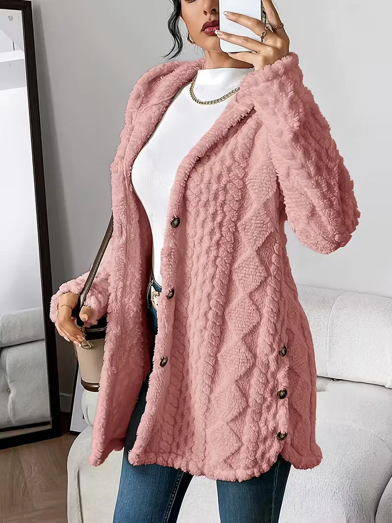 Cloudweight Cable-Knit Fleece Cardigan - Image 5
