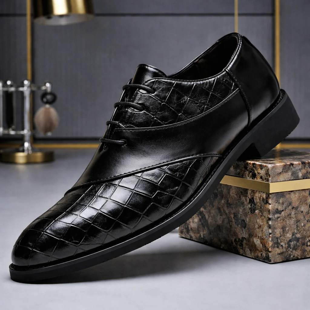 Crocodilian Pattern Dress Shoes - Image 2