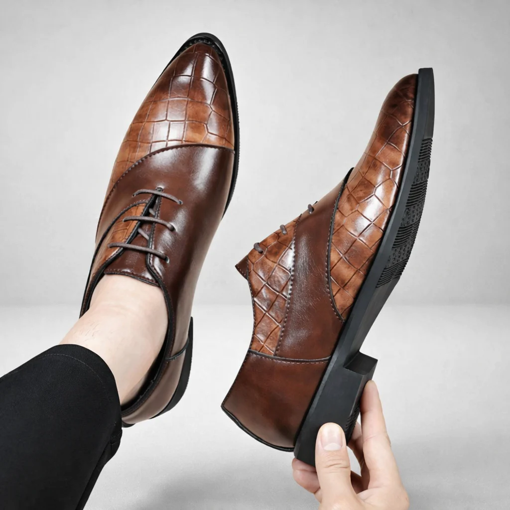 Crocodilian Pattern Dress Shoes - Image 6
