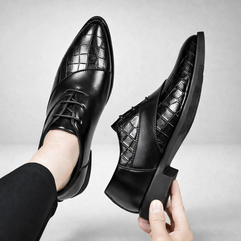 Crocodilian Pattern Dress Shoes - Image 7