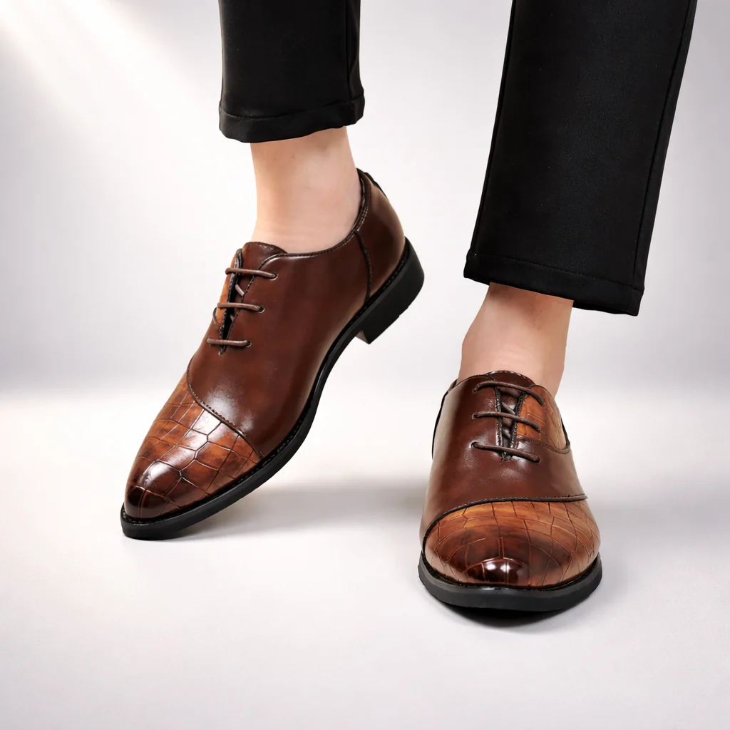 Crocodilian Pattern Dress Shoes - Image 8