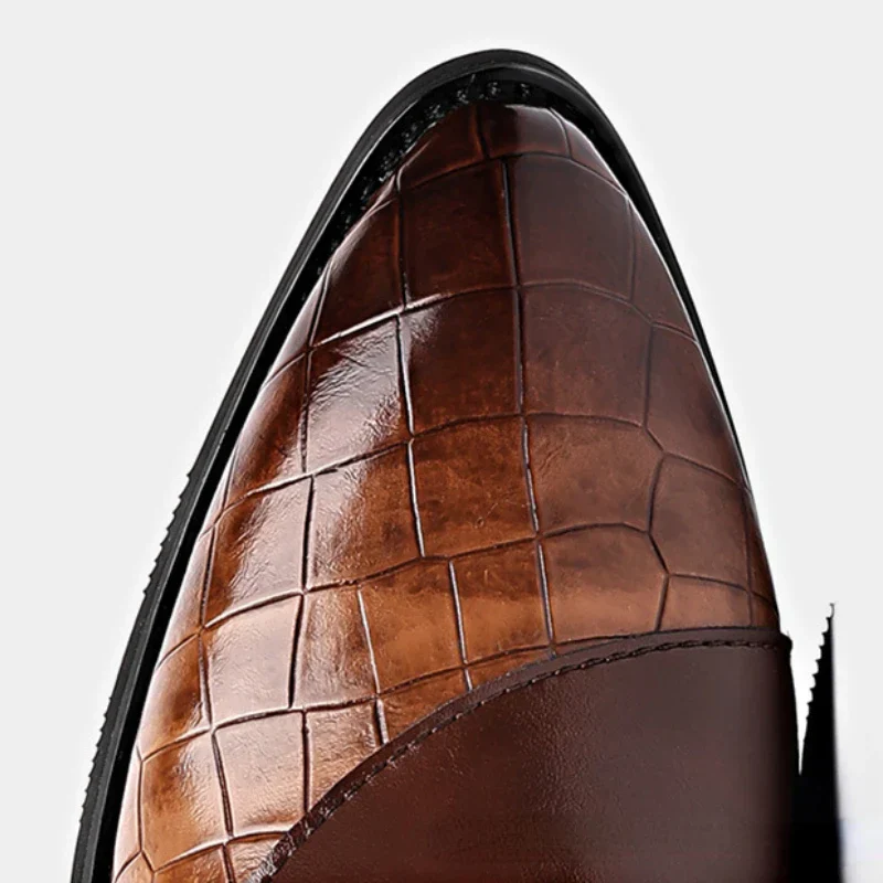 Crocodilian Pattern Dress Shoes - Image 9
