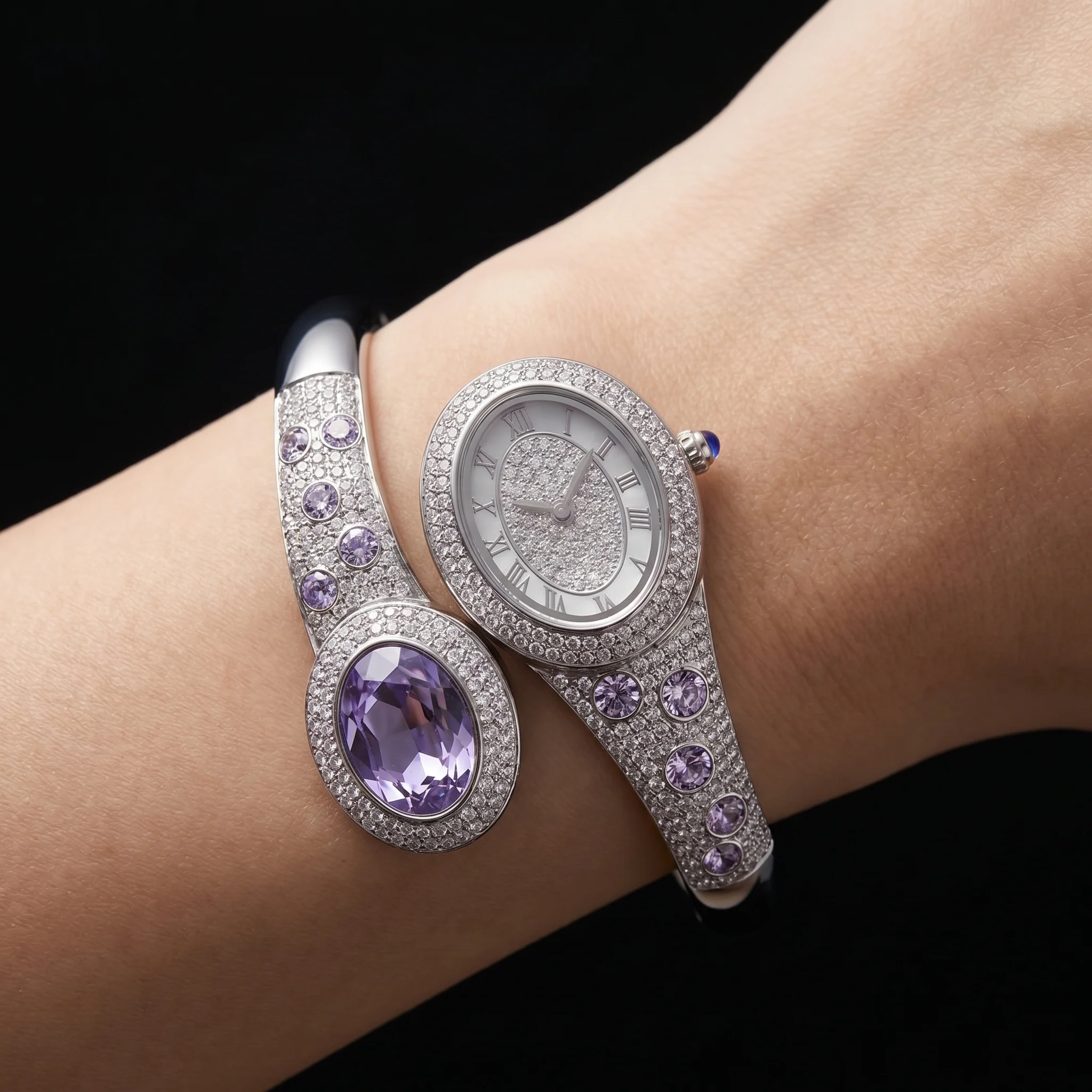 Crystal Bangle Watch - Image 11