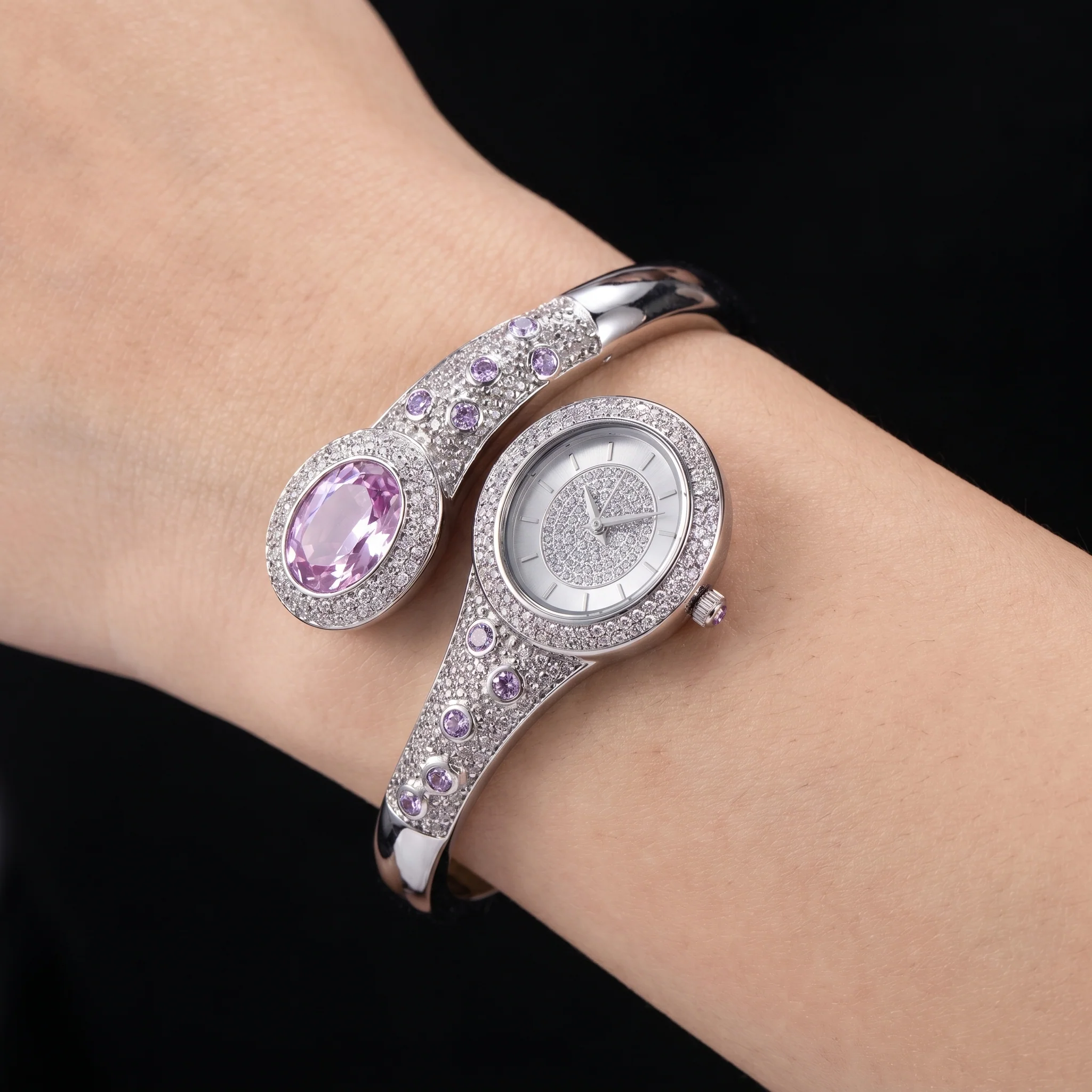 Crystal Bangle Watch - Image 9