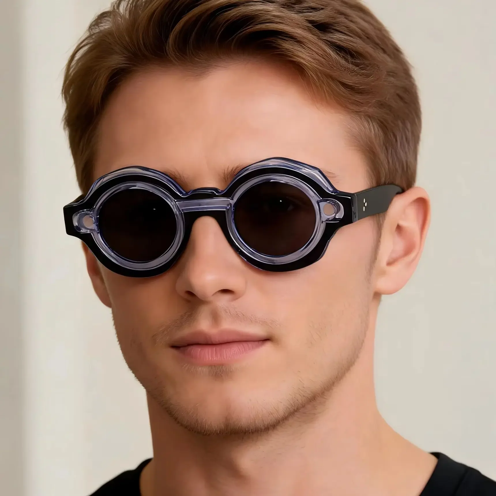 Double-Rim Acetate Sunglasses - Image 7