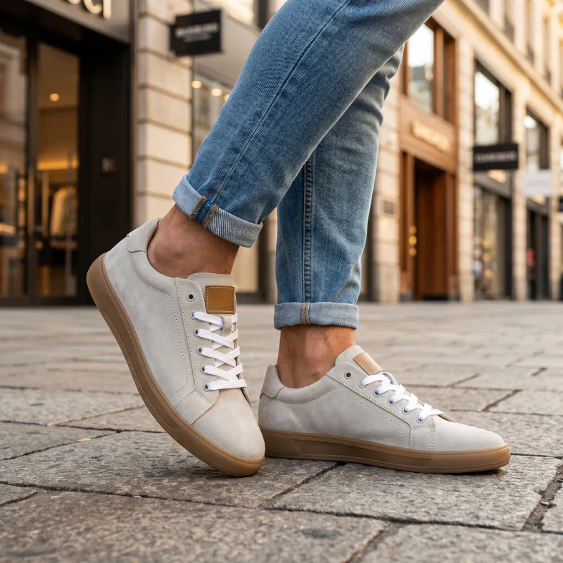 Dune Sable Suede Trainer - Image 5