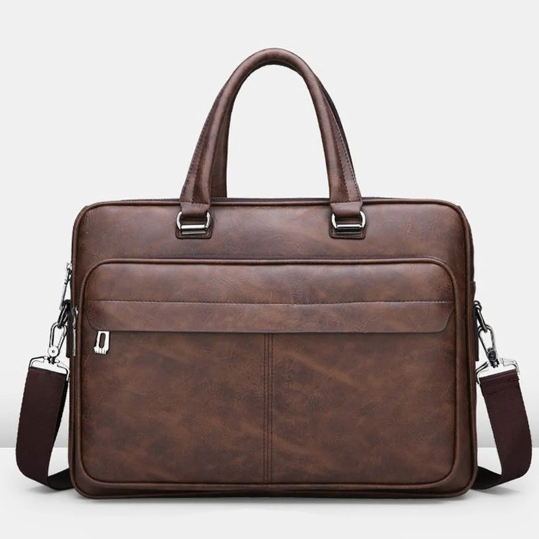 Executive Full-Grain Leather Attaché - Image 3