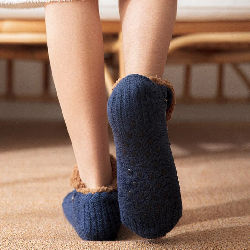 Fair Isle Fleece Slipper Sock - Image 11