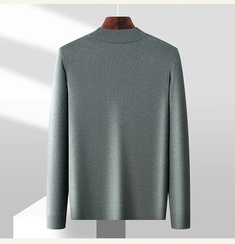 Geometric Rib Crewneck Sweater - Image 7