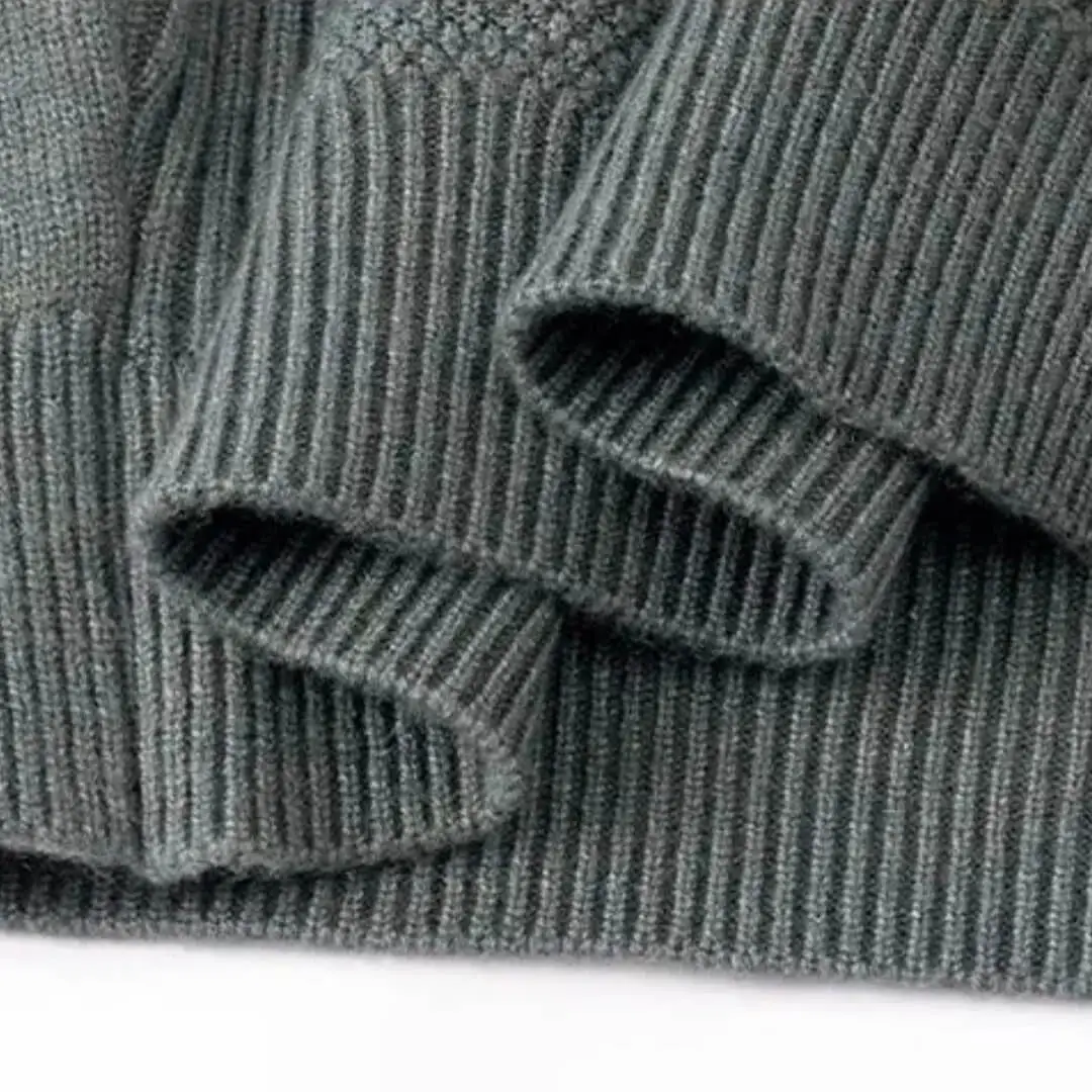 Geometric Rib Crewneck Sweater - Image 9