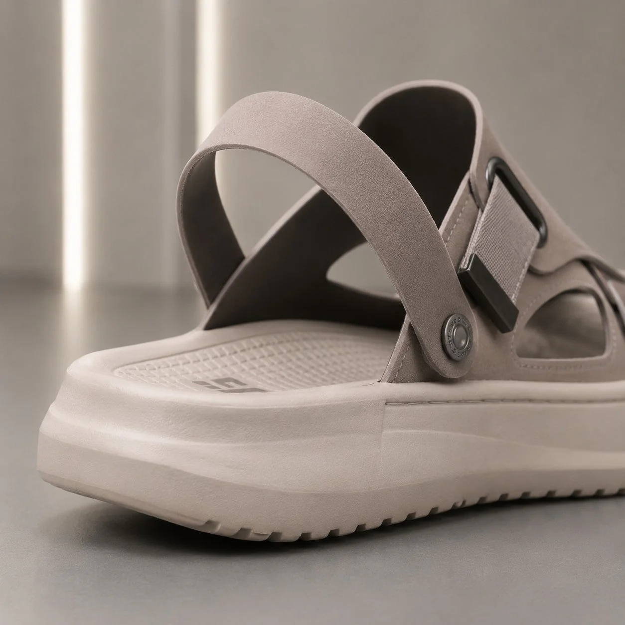 Greige Closed-Toe Technical Sandal - Image 5