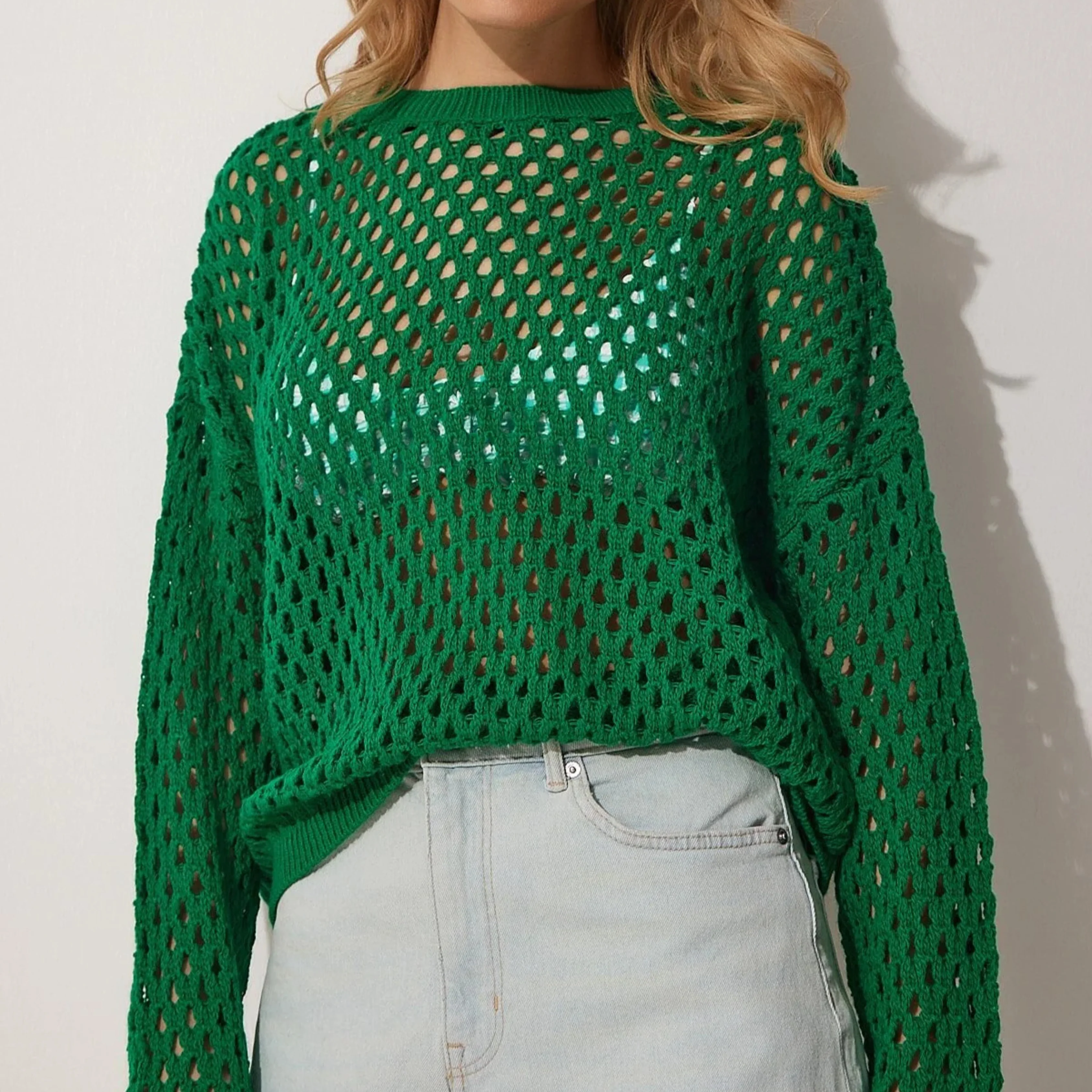 Grotto Mesh Crop Knit - Image 6