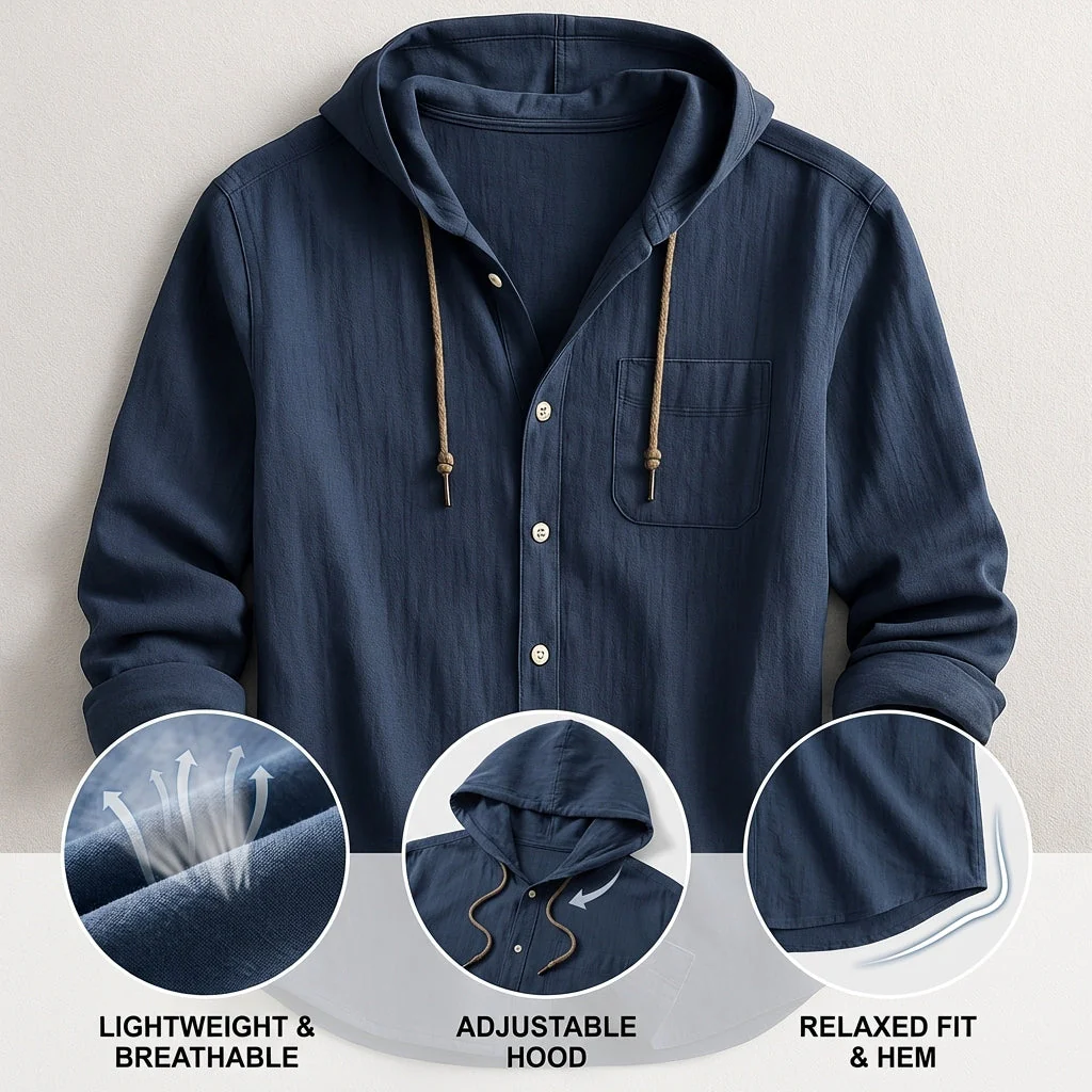 Harbour Drift Button-Through Hood - Image 11