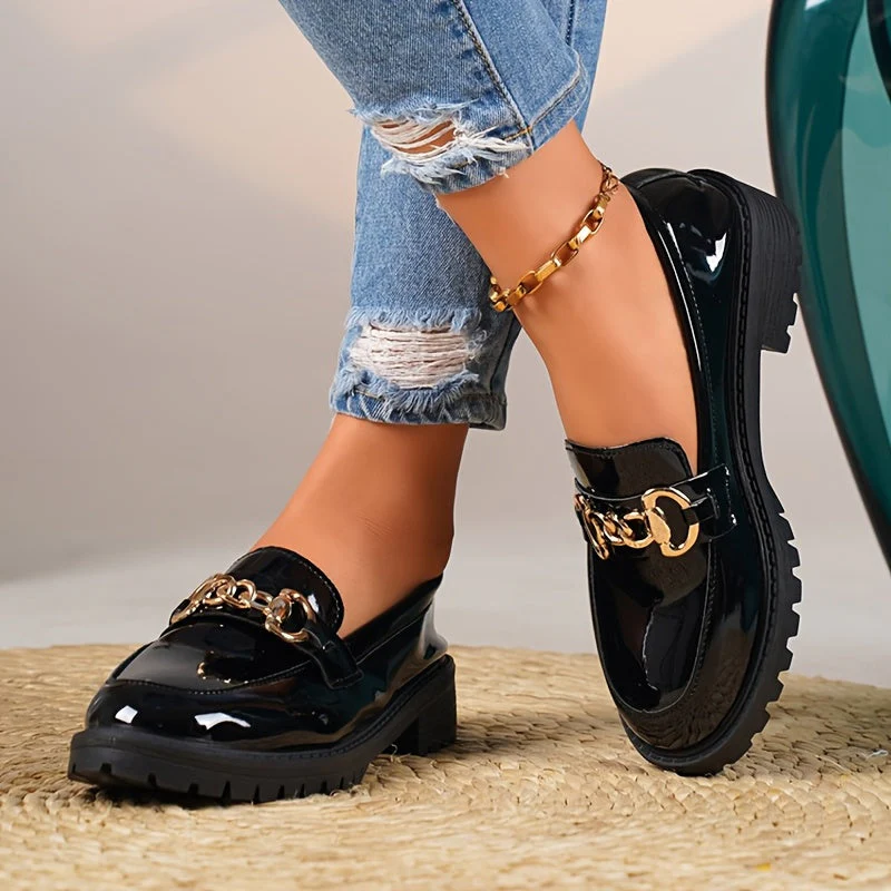 High-Shine Horsebit Chunky Loafer - Image 16